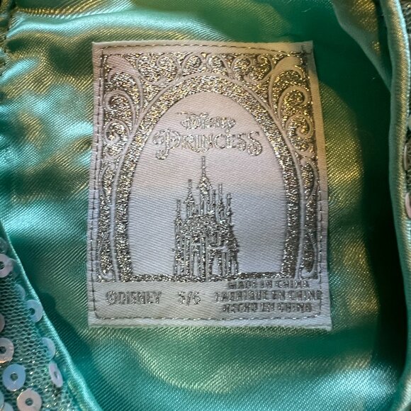 Disney Couture Princess Little Mermaid Sequin Mini Dress Girls 5/6 - Picture 2 of 13